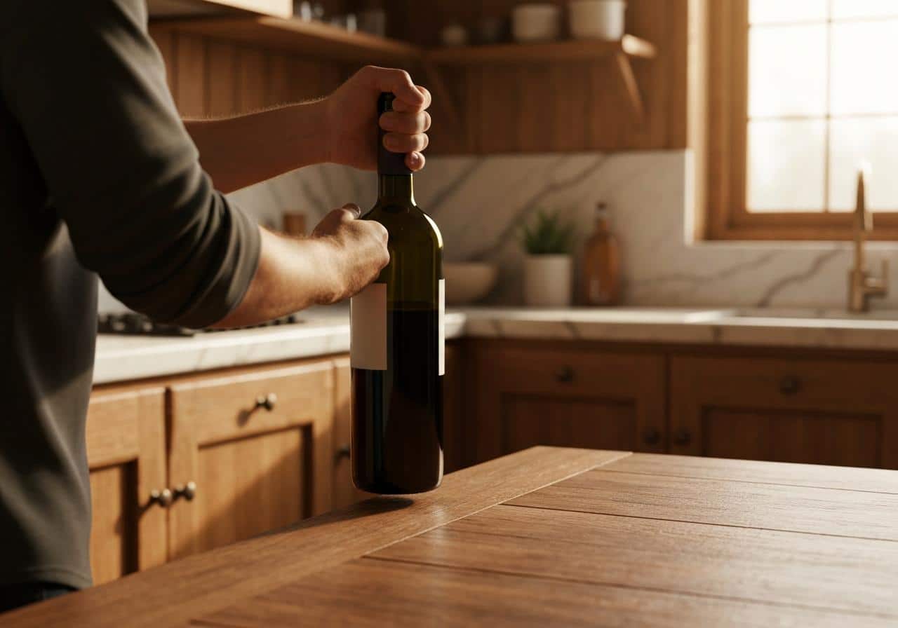 comment ouvrir une bouteille de vin sans tire bouchon