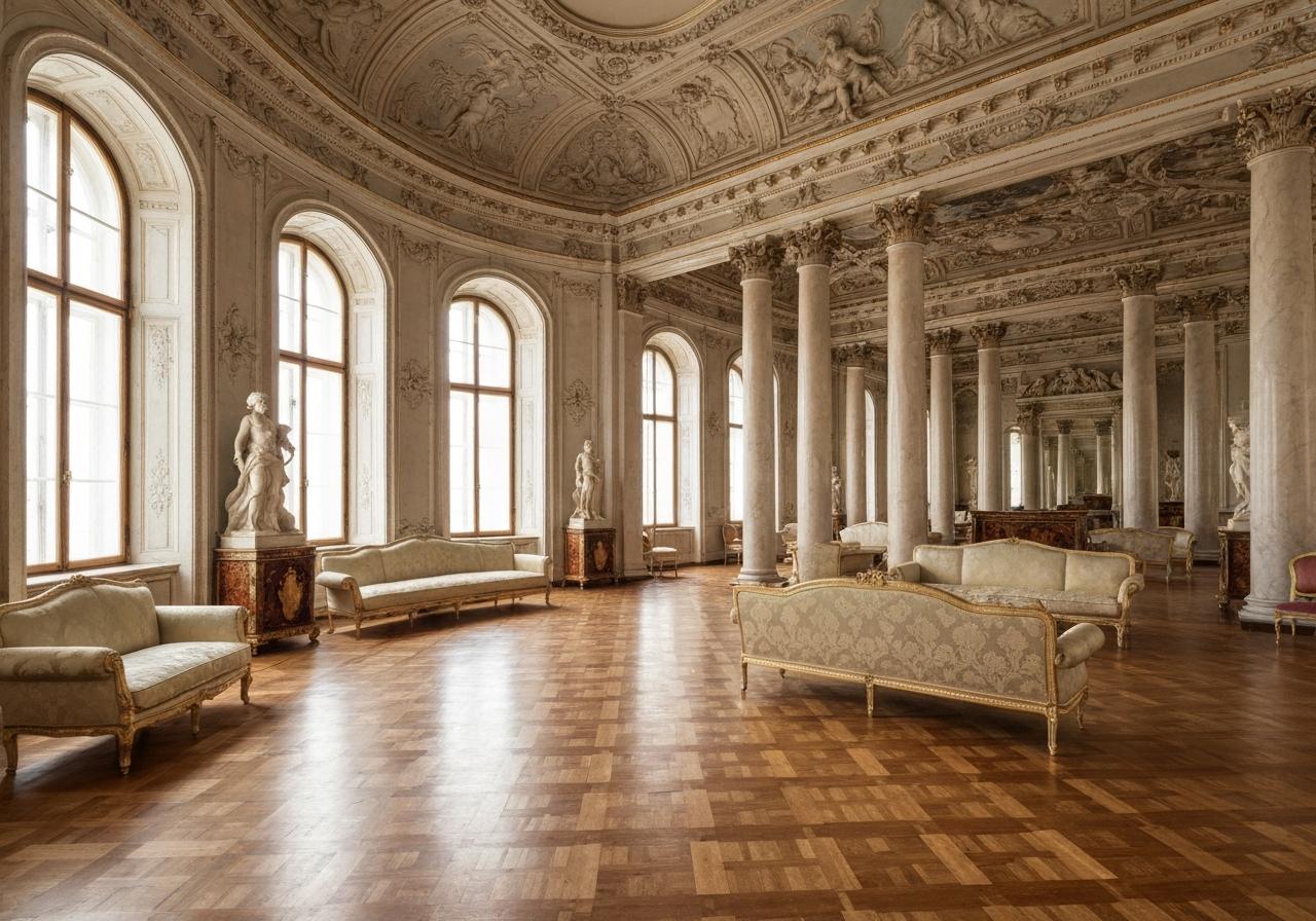 Palais de Tsarskoïe Selo aile Zoubov intérieur doré