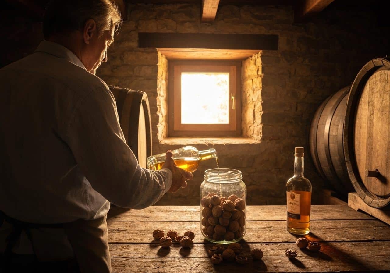 Quelle eau de vie pour vin de noix ?