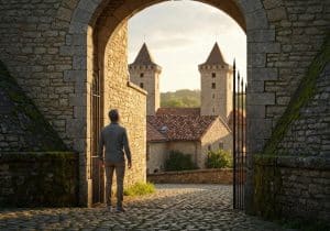Quelle est la définition de "lès" ?