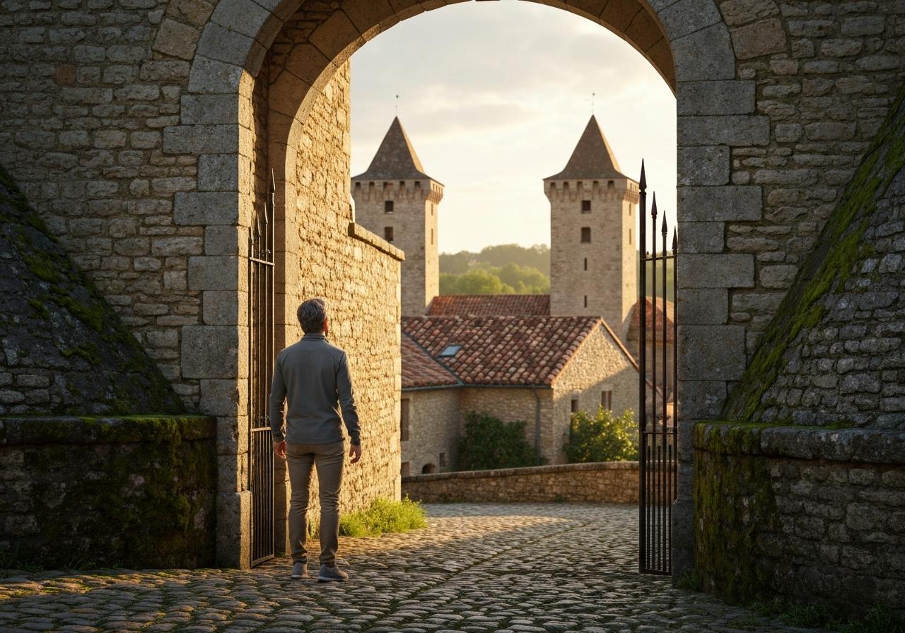Quelle est la définition de "lès" ?