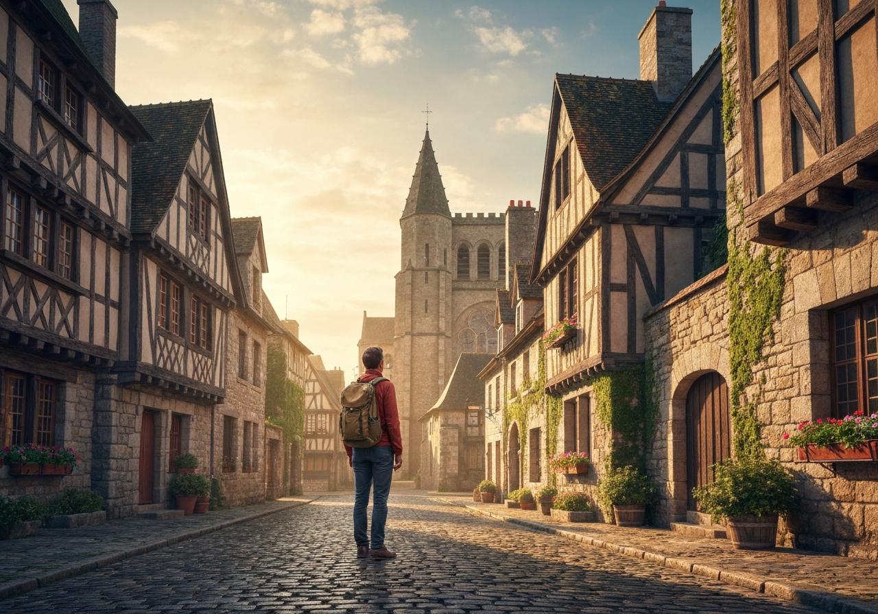 Quelle est une petite ville sympa à visiter en Normandie ?