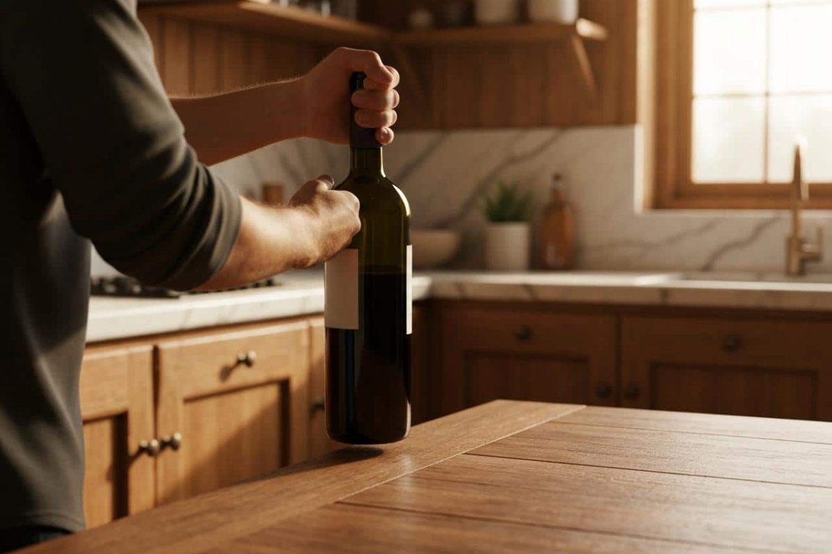 comment ouvrir une bouteille de vin sans tire bouchon