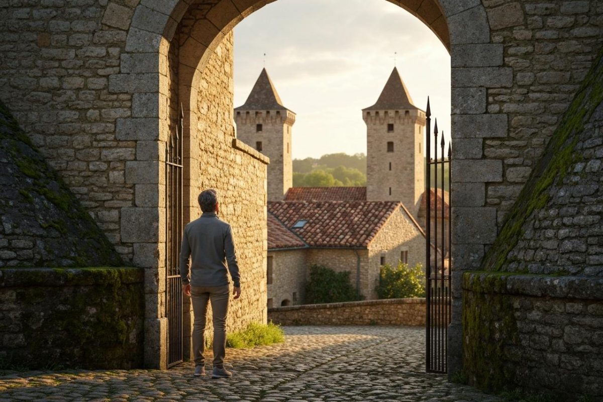 Quelle est la définition de "lès" ?