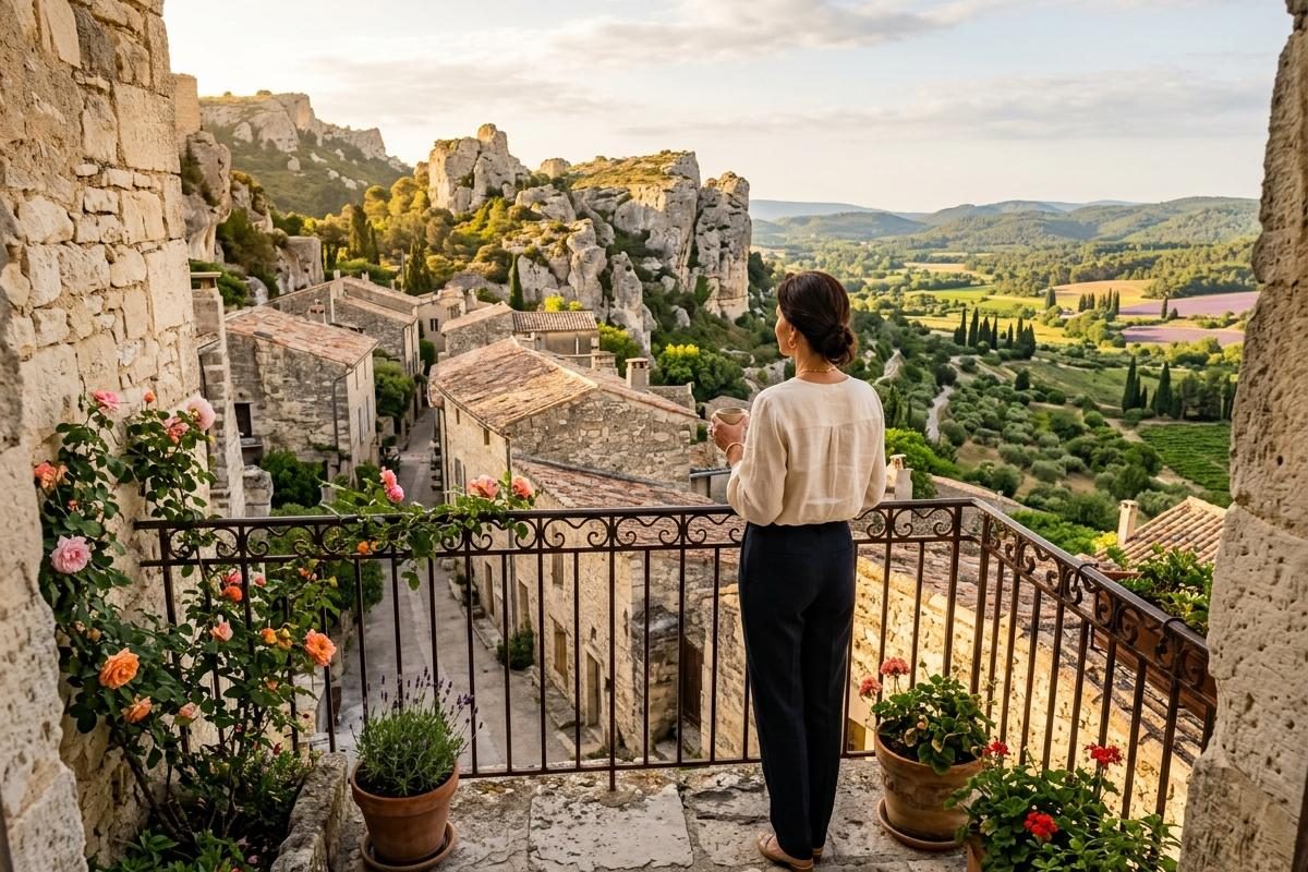 Quelle star habite aux Baux-de-Provence ?